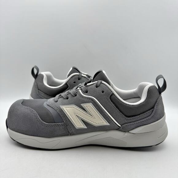 New Balance Men Work Elite Lite Composite Toe Sneakers US 8 Wide Grey Suede EUC main image 14